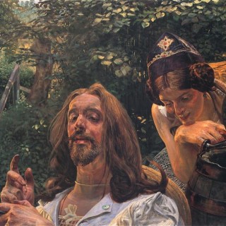 Jacek Malczewski – Jezus i Samarytanka przy studni