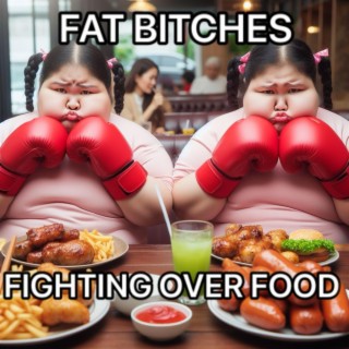 Fat bitches fighting over food