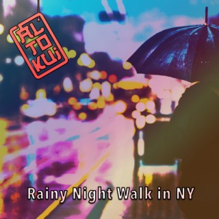 Rainy Night Walk in NY