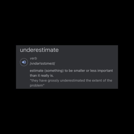 Underestimate | Boomplay Music