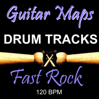 Fast Rock 120 BPM Drum Track for Bass Guitar