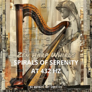 Zen Harp Whirls: Spirals of Serenity at 432 Hz