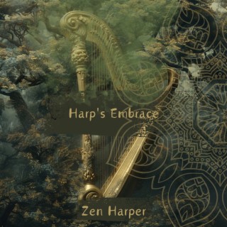 Harp's Embrace: Melodic Caress for Serene Moments