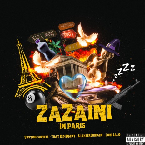 ZAZAINI IN PARIS ft. ThatKidBrady, Shakeer Jordan & Loki Lalo | Boomplay Music