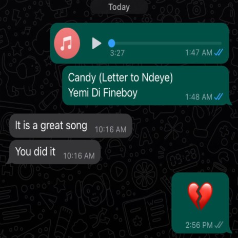 Candy (Letter to N'deye) | Boomplay Music
