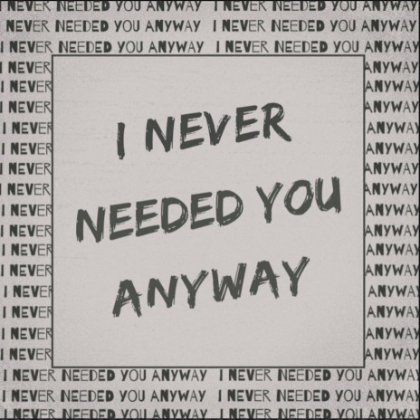 i never needed you anyway ft. Evan Carr