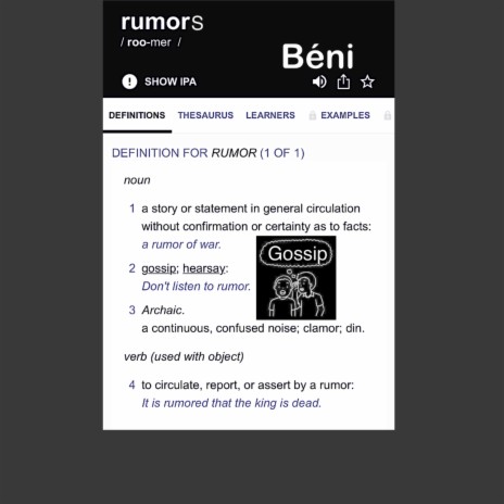 Rumors | Boomplay Music