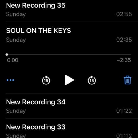 soul on the keys (voice memo) | Boomplay Music
