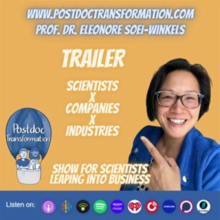 PostdocTransformation show Trailer - why scientists leaping into business will love our show