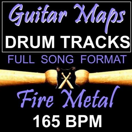 Fire Metal 165 BPM Drum Track for Bass Guitar