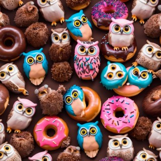 Busy Busy Busy Owls Get Donuts