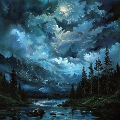 Serene Thunder for Meditative Moments ft. Rain Relaxation & Rubycon Sunset