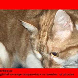 global average temperature vs number of pirates