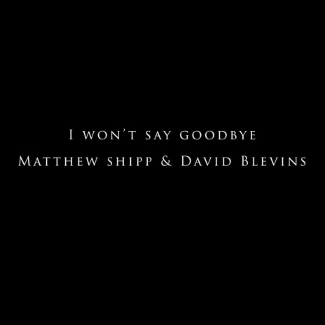 I Won't Say Goodbye ft. David Blevins