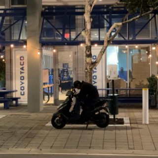 Guy On The Scooter Bike