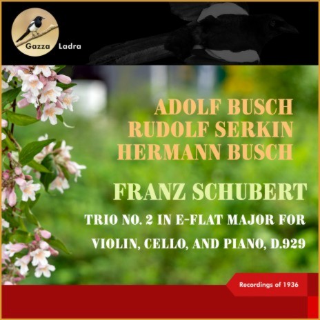 Schubert: Trio No. 2 In E-Flat Major for Violin, Cello, and Piano, D.929, IV. Allegro Moderato ft. Hermann Busch & Rudolf Serkin | Boomplay Music