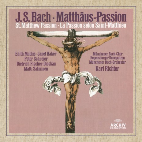 J.S. Bach: St. Matthew Passion, BWV. 244 / Pt. 2 - No. 75 Aria. Bass: "Mache dich, mein Herze, rein" ft. Münchener Bach-Orchester & Karl Richter | Boomplay Music