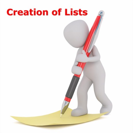 Creation of Lists | Boomplay Music