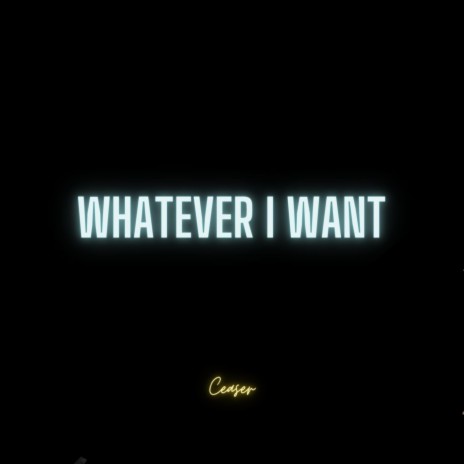 What Ever I Want | Boomplay Music