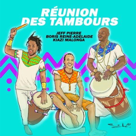 Réunion des Tambours ft. Kiazi Malonga & Boris REINE-ADELAIDE | Boomplay Music