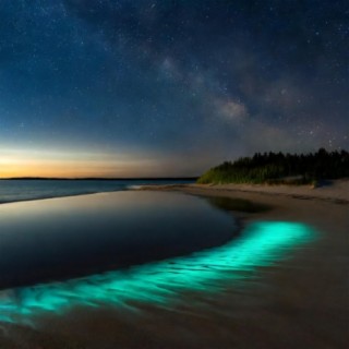 Bioluminescent Beach Bliss: A Guided Sleep Story