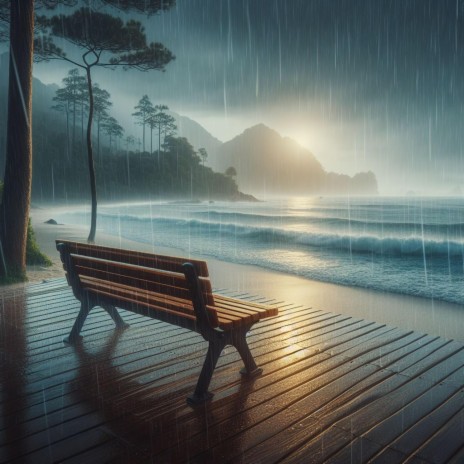 rain on a bench