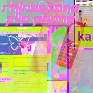 rhinestone flip phone