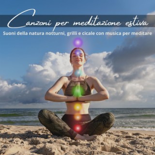 Canzoni per meditazione estiva: Suoni della natura notturni, grilli e cicale con musica per meditare