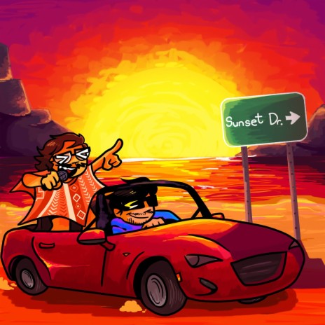 Sunset Drive ft. Midnight Drift | Boomplay Music