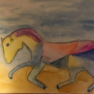 Running horse