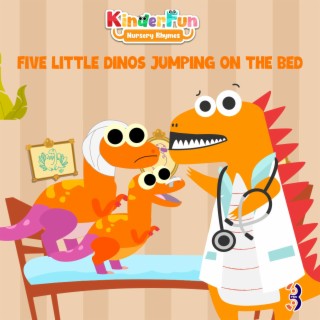 Five little Dinos Jumping on the bed lyrics | Boomplay Music