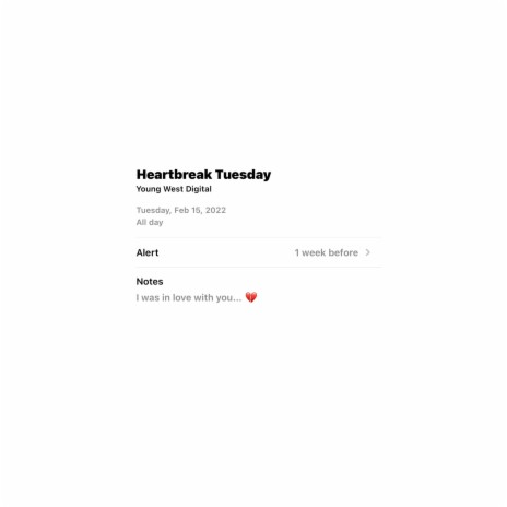 Heartbreak Tuesday