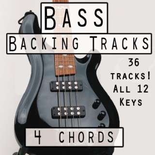 4 Chords Backing Tracks for Bass (All 12 Keys)