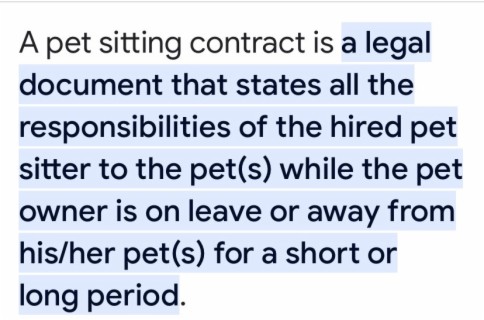 Episode #44 What to put in a Pet Sitting Contract Part 2