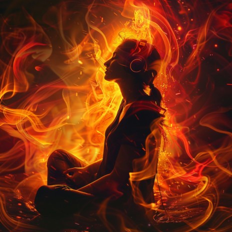 Calm Embers of Evening Fire ft. Fireplace Relax & Healing Sines Binaural
