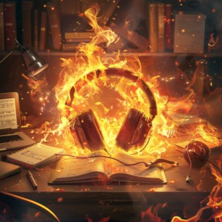 Blaze of Concentration: Fiery Study Sounds