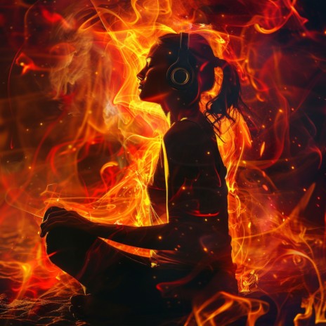 Serene Embers in Fiery Relaxation ft. Fire of Waves & Beatwaves | Boomplay Music