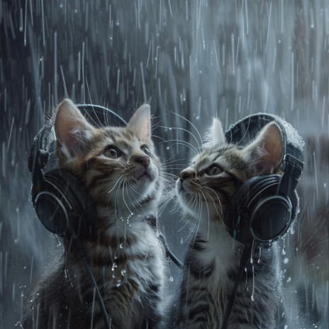 Cats in Gentle Showers ft. Natural Rain Sounds for Sleeping & My ASMR Room | Boomplay Music