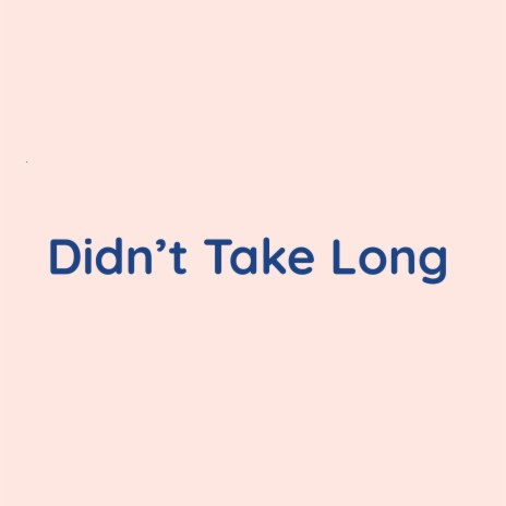 Didn't Take Long | Boomplay Music