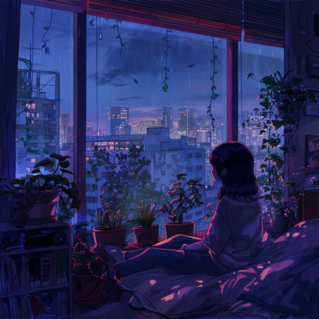 Serene Evening Calm in Gentle Notes ft. Lofi Rain & Chilledcow | Boomplay Music