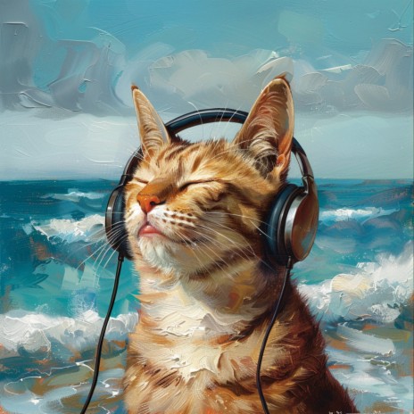 Feline Sea Soothe ft. Pacific Ocean Wave Sounds & Binaural Boy | Boomplay Music