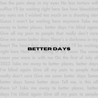 Better Days