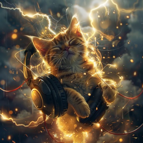 Calm Thunder for Cats ft. Rain and Thunder Sounds & Jingle Cats | Boomplay Music