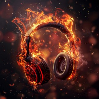 Fire's Rhythmic Blaze: Intense Music Heat