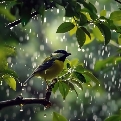 Serene Focus Soft Rain and Bird Tunes ft. Splish Splash & Dusted Leaves