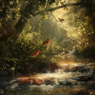Calm Binaural Escape: Relaxing Creek and Nature Bird Sounds
