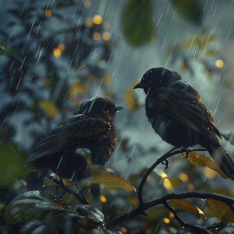 Birds in the Rain A Natural Symphony ft. Deep Rain Sampling & Chill Playlist | Boomplay Music