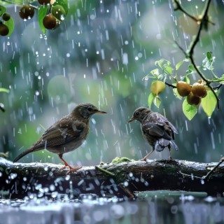 Binaural Yoga Ambience: Nature Birds and Rain Sounds