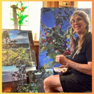Artist Diana Miller in Hawai’i Volcanoes National Park