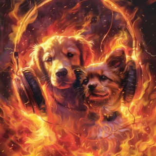 Fire's Comfort: Soothing Sounds for Pets